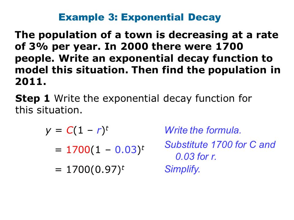 Write an exponential function to model the deer population